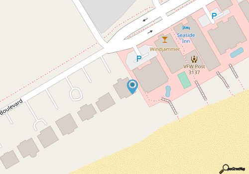 ????Casa Banana????~Oceanfront on Ocean Blvd, 6 BD, sleeps 20, pool,hot tub, elevator map location