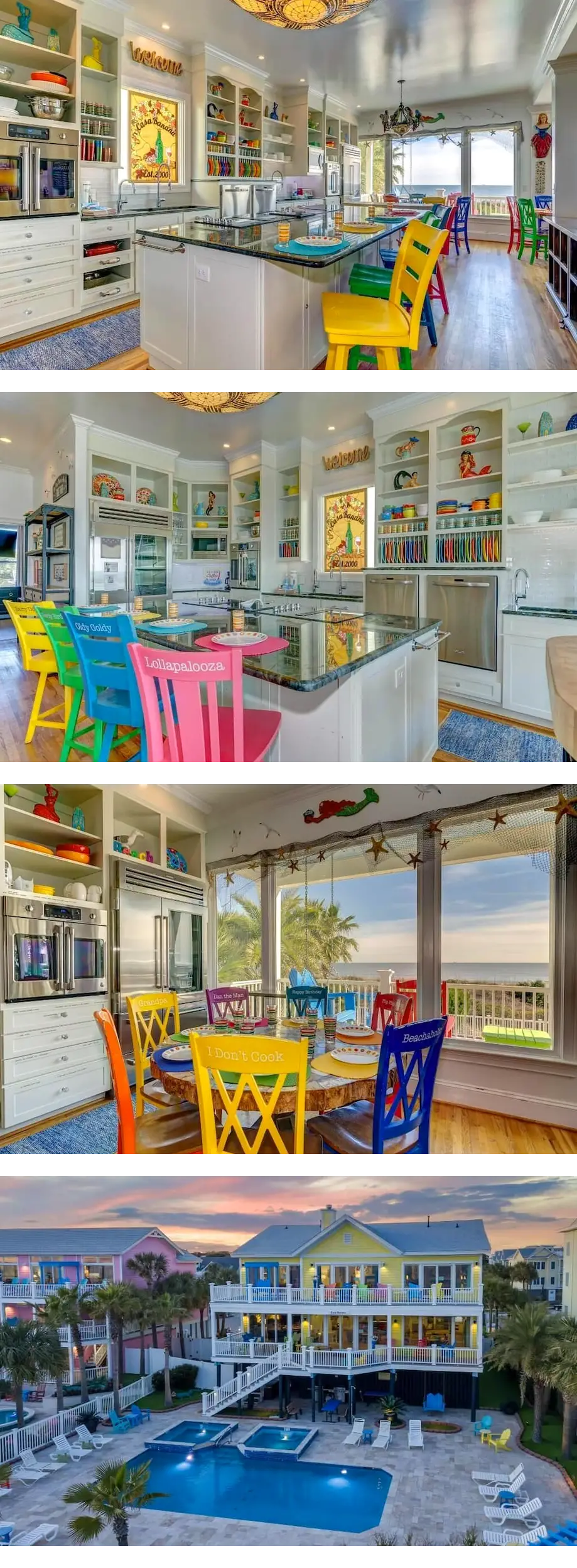 ????Casa Banana????~Oceanfront on Ocean Blvd, 6 BD, sleeps 20, pool,hot tub, elevator